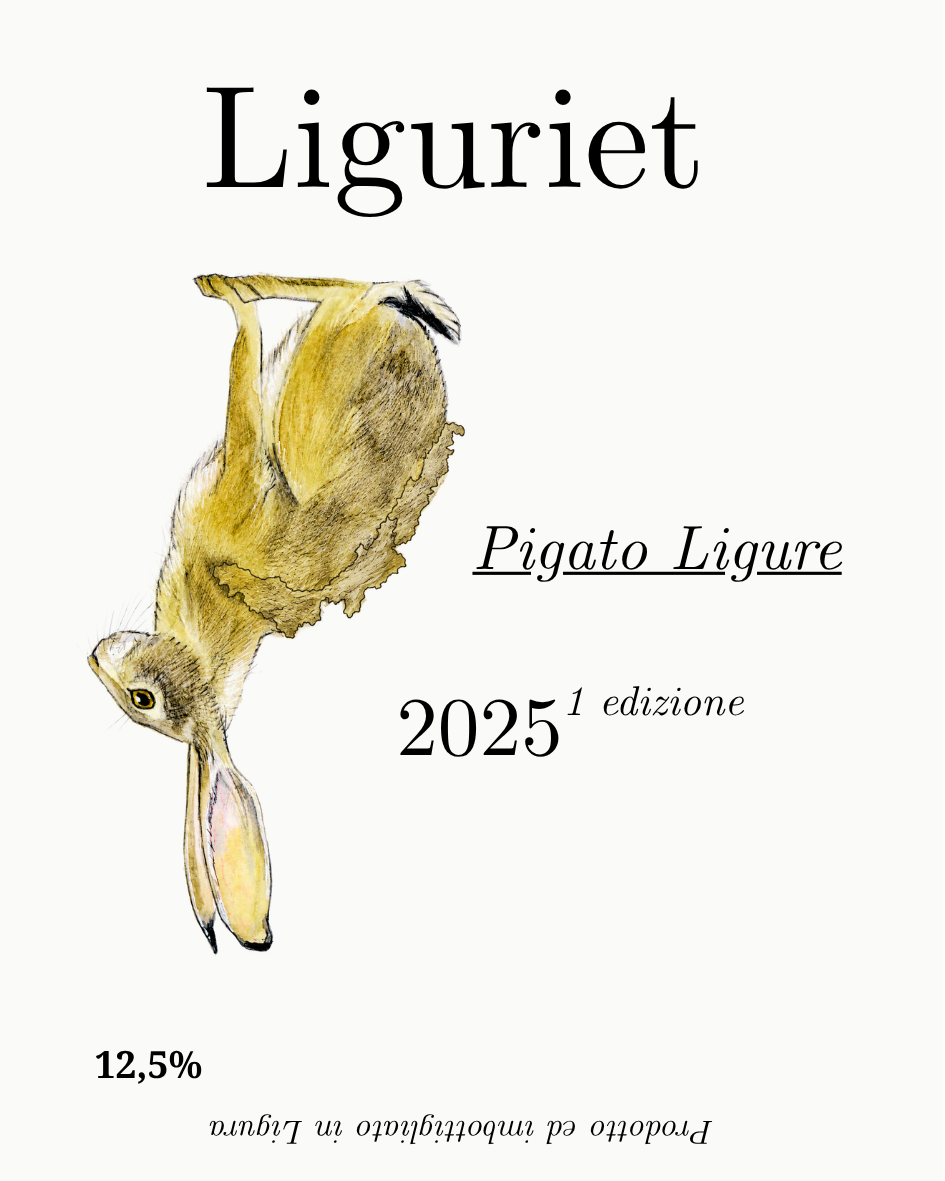 Etichetta del vino Liguriet — Pigato 100% ligure